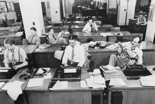 Old NY Times newsroom